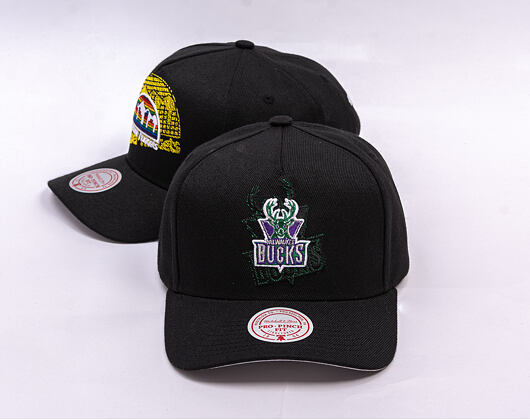 Kšiltovka Mitchell & Ness - NBA Tilted Pro Snapback Hwc - Milwaukee Bucks - Black