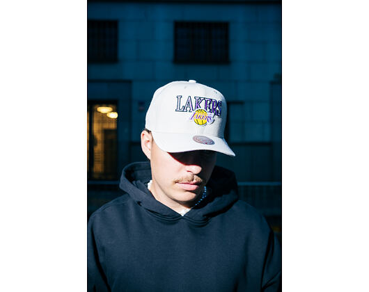 Kšiltovka Mitchell & Ness - NBA Team Name Pro Crown - Los Angeles Lakers - Bone