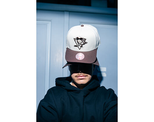 Kšiltovka Mitchell & Ness - NHL Fashion Basic 2T Pro - Pittsburgh Penguins - Cream