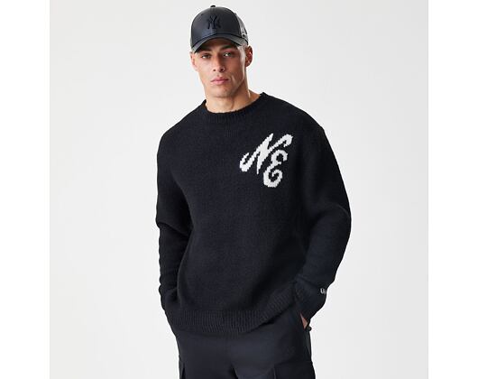 Svetr New Era - Branded Knit Sweater - Black