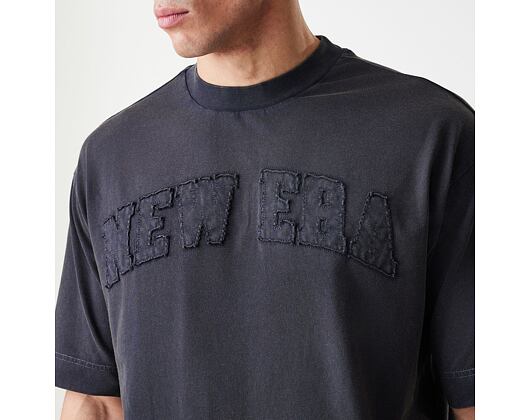 Triko New Era - Branded Washed Oversized Tee - Black