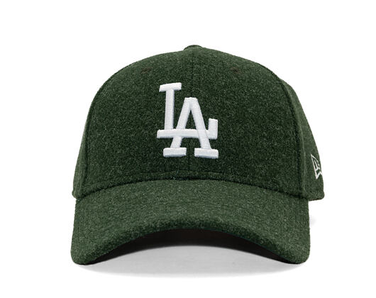 Kšiltovka New Era - MLB Melton Wool 9FORTY - LA Dodgers - Dark Green / White