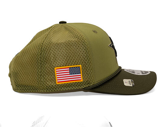 Kšiltovka New Era - NFL25 "Salute to Service" - 9SEVENTY Stretch-Snap - Dallas Cowboys