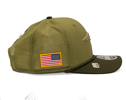 Kšiltovka New Era - NFL25 "Salute to Service" - 9SEVENTY Stretch-Snap - New England Patriots