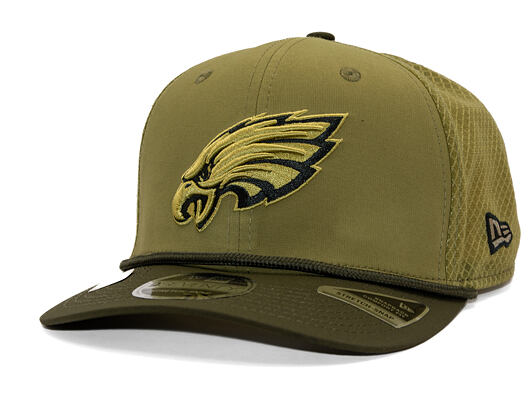 Kšiltovka New Era - NFL25 "Salute to Service" - 9SEVENTY Stretch-Snap - Philadelphia Eagles