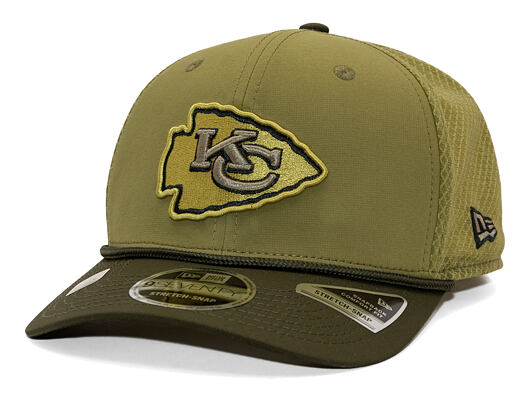 Kšiltovka New Era - NFL25 "Salute to Service" - 9SEVENTY Stretch-Snap - Kansas City Chiefs