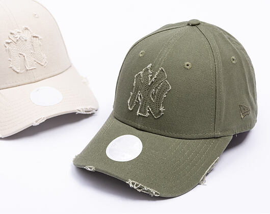 Dámská Kšiltovka New Era - MLB Womens Distressed 9FORTY - NY Yankees - Rifle Green
