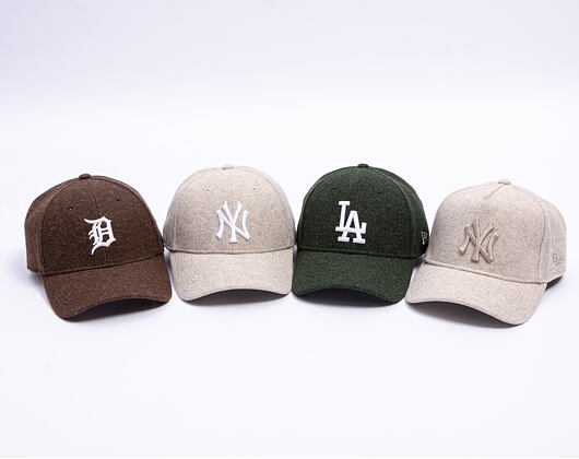 Kšiltovka New Era - MLB Melton Wool 9FORTY - LA Dodgers - Dark Green / White