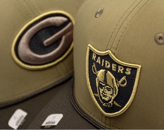 Kšiltovka New Era - NFL25 "Salute to Service" - 9SEVENTY Stretch-Snap - Las Vegas Raiders