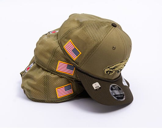 Kšiltovka New Era - NFL25 "Salute to Service" - 9SEVENTY Stretch-Snap - Philadelphia Eagles
