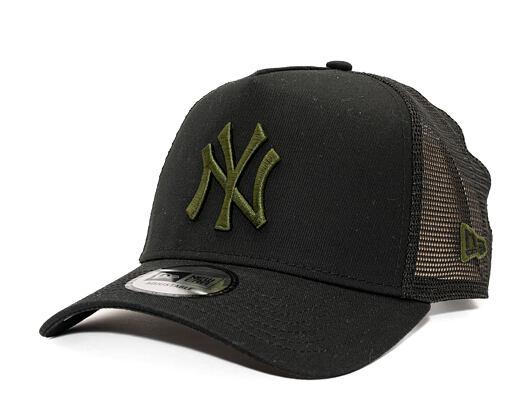 Kšiltovka New Era - MLB Essential 9FORTY Trucker - NY Yankees - Black / Rifle Green
