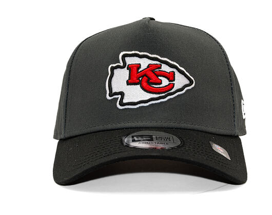 Kšiltovka New Era - NFL Charcoal Drop 9FORTY A-Frame - Kansas City Chiefs - Steel Clouds / Black