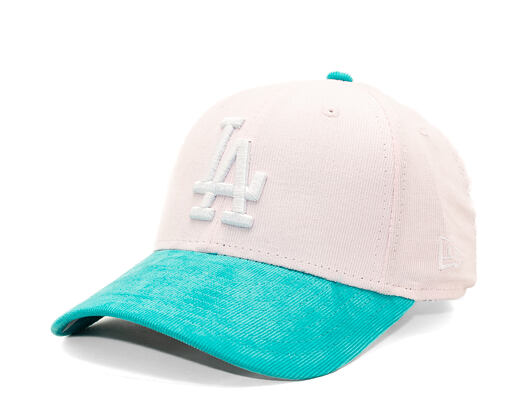 Dětská Kšiltovka New Era - MLB Kids Cord 9FORTY - LA Dodgers - Light Pink / Mint