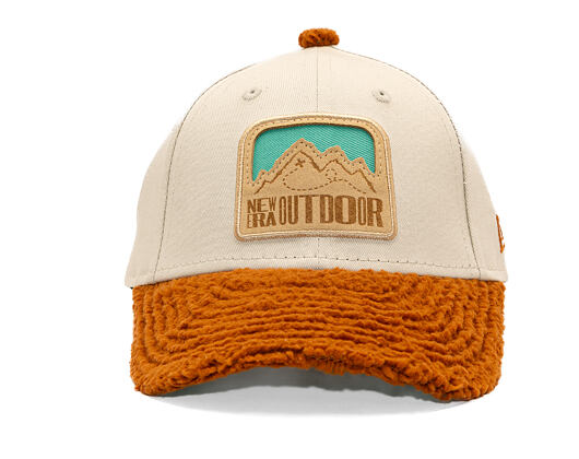 Dětská Kšiltovka New Era - Branded Kids Outdoor 9FORTY - Stone / Auburn