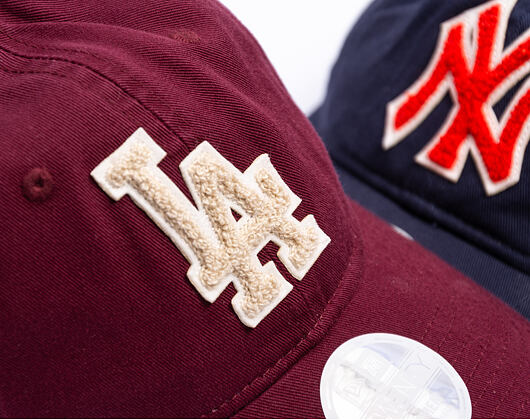 Dámská Kšiltovka New Era - MLB Boucle 9TWENTY - LA Dodgers - Burgundy / Cream