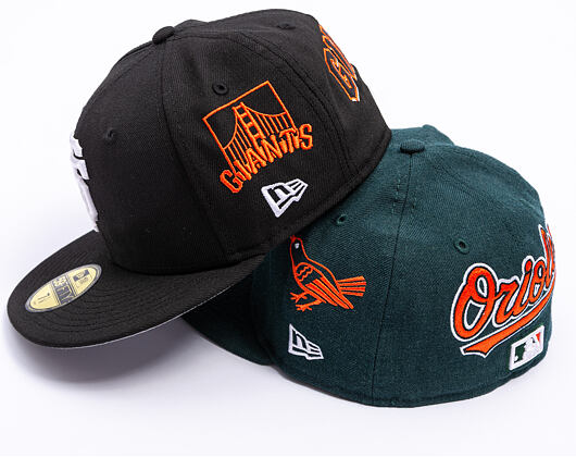 Kšiltovka New Era - MLB "Image Drop" ALL OVER 59FIFTY - Baltimore Orioles - Dark Green