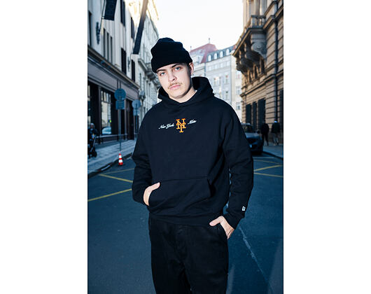 Mikina New Era - MLB Graphic Oversized Hoody - NY Mets - Black