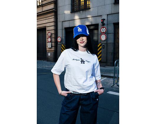 Triko New Era - MLB Graphic Oversized Tee - LA Dodgers - White