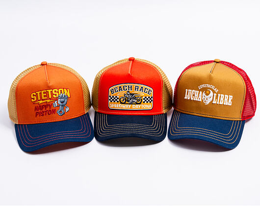 Kšiltovka Stetson - Trucker Cap Lucha Libre by JJ Hats - Navy/Orche