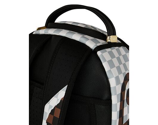 Batoh Sprayground Cream And Brown Tear Check Backpack