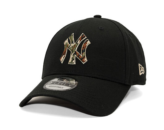 Kšiltovka New Era - MLB Outline Camo 9FORTY - NY Yankees - Black