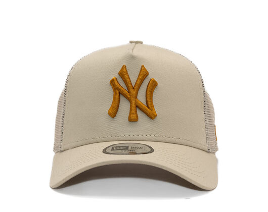 Dětská Kšiltovka New Era - MLB Essential 9FORTY Trucker - NY Yankees - Stone