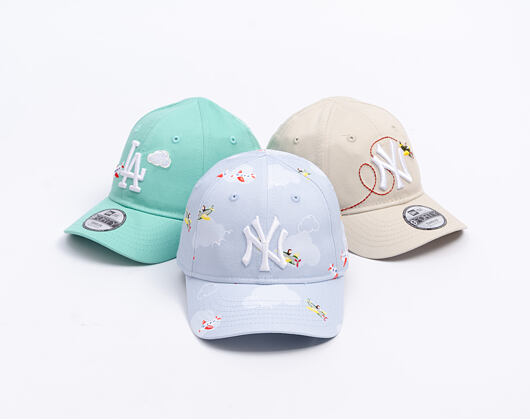 Dětská Kšiltovka New Era - MLB Plane All Over 9FORTY - NY Yankees - Sky Blue
