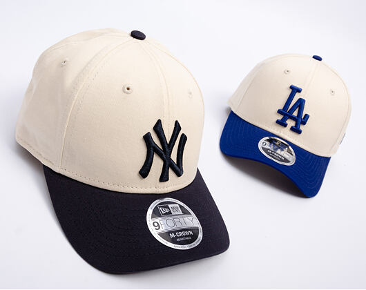 Kšiltovka New Era - MLB Colorblock 9FORTY M-CROWN - NY Yankees - Cream