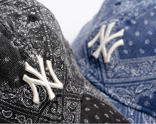 Kšiltovka New Era - MLB Washed Paisley 9TWENTY - NY Yankees - Black