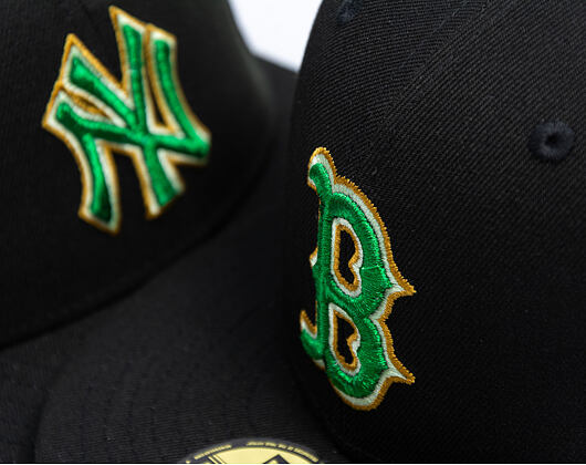 Kšiltovka New Era - MLB 2026 St. Patrick Day 59FIFTY - Boston Red Sox - Black