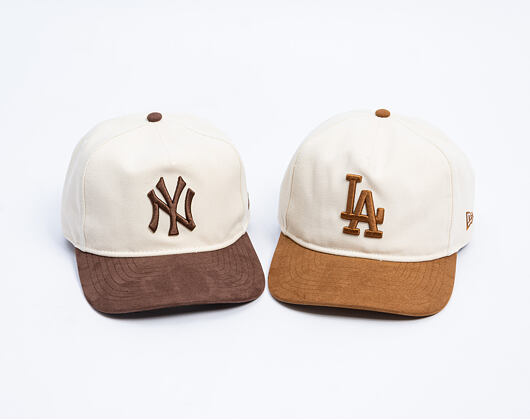 Kšiltovka New Era - MLB Suede Visor 9FIFTY A-Frame - LA Dodgers - Cream
