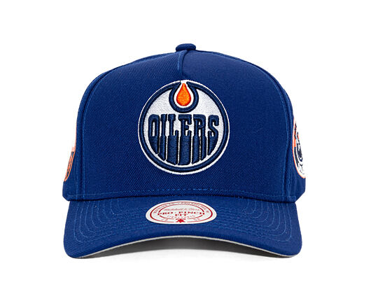 Kšiltovka Mitchell & Ness - Edmonton Oilers - Double Clutch Pro Snapback - Navy