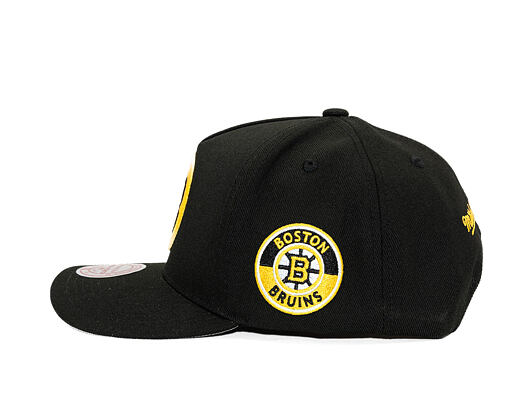 Kšiltovka Mitchell & Ness - Boston Bruins - Double Clutch Pro Snapback - Black