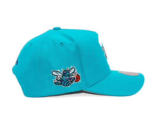 Kšiltovka Mitchell & Ness - Charlotte Hornets - Double Clutch Pro Snapback Hwc - Teal