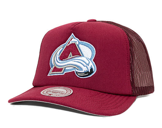 Kšiltovka Mitchell & Ness - Colorado Avalanche - Evergreen Trucker - Maroon