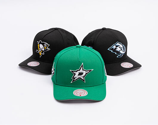 Kšiltovka Mitchell & Ness - Dallas Stars - Double Clutch Pro Snapback - Green