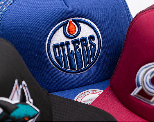 Kšiltovka Mitchell & Ness - Edmonton Oilers - Evergreen Trucker - Blue