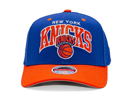 Kšiltovka Mitchell & Ness - NBA Team Arch Snapback - New York Knicks - Blue / Orange