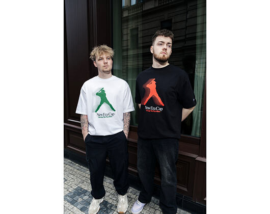 Triko New Era - Player Graphic Oversized Tee - White