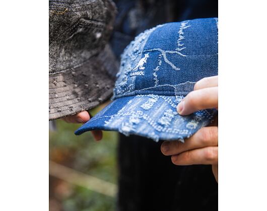 Kšiltovka Kangol - TRENDS PACK - Denim Mashup Baseball - Medium Blue