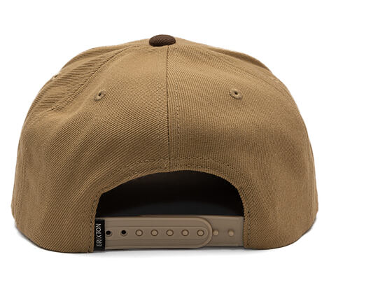 Kšiltovka Brixton - Linwood MP Snapback - Sand/Pinecone Brown