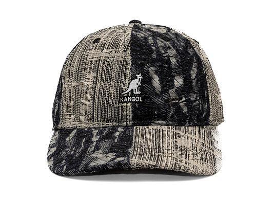 Kšiltovka Kangol - TRENDS PACK - Denim Mashup Baseball - Black Topstitch
