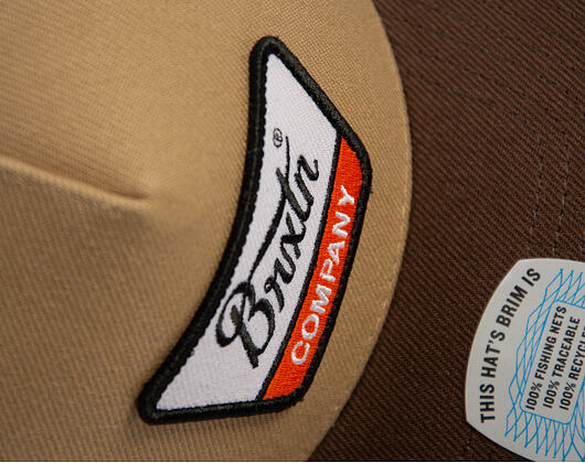 Kšiltovka Brixton - Linwood MP Snapback - Sand/Pinecone Brown