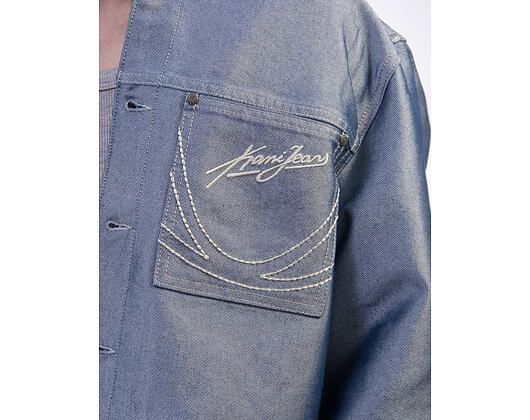 Džínová Bunda Karl Kani - Kani Jeans Cropped Silver Denim Jacket