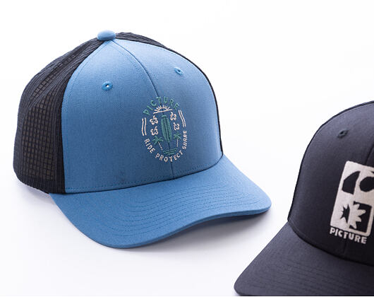 Kšiltovka Picture - Zephyr Trucker - Serenity Blue - Protect Shine Emblem - Blue / Black