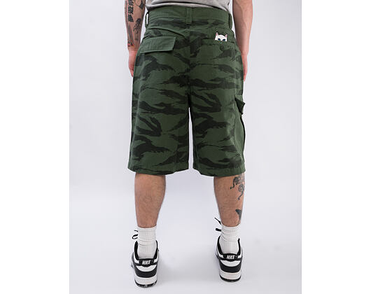 Kraťasy Rip N Dip - A Team Camo Cargo Shorts (Military Green)