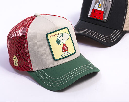 Kšiltovka Capslab - Trucker Peanuts - Cool Joe - White / Red /Green