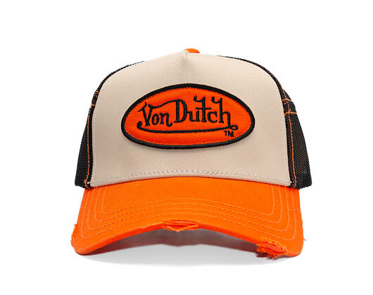 Kšiltovka Von Dutch - Trucker - Classic Logo Orange/Green