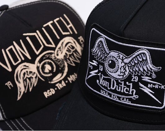 Kšiltovka Von Dutch - Trucker - Eye Out Logo Black