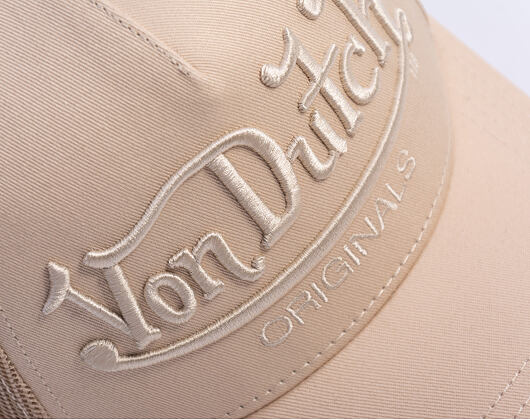 Kšiltovka Von Dutch - Trucker - Originals Logo Beige